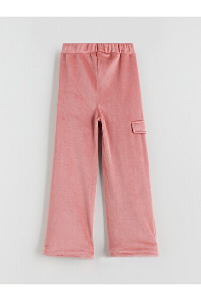 LC Waikiki Velvet Girl's Sweatpants with Elastic Waist