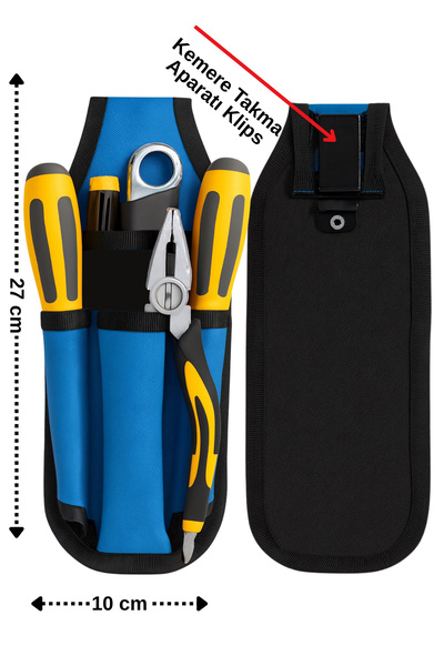 Satış Diyarı Waist Type Hardware Bag, Cloth Tool Bag, Tool Bag, with Belt Clip, for Craftsmen and Technicians