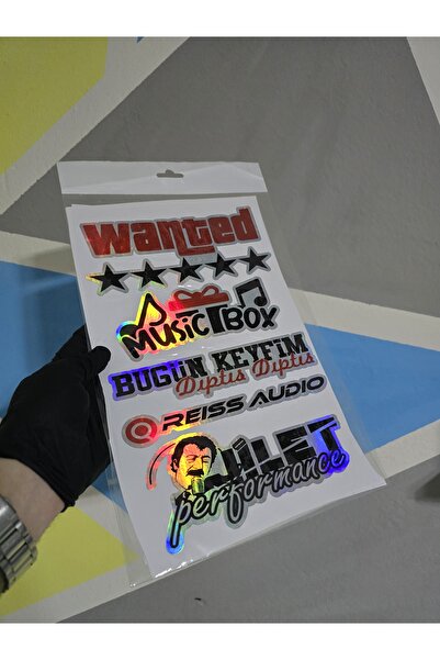 İB GLOBAL ARABA ARKA CAM YAZILARI HOLOGRAMLI YENİ MODEL - Yan kapı, Yan Cam S...