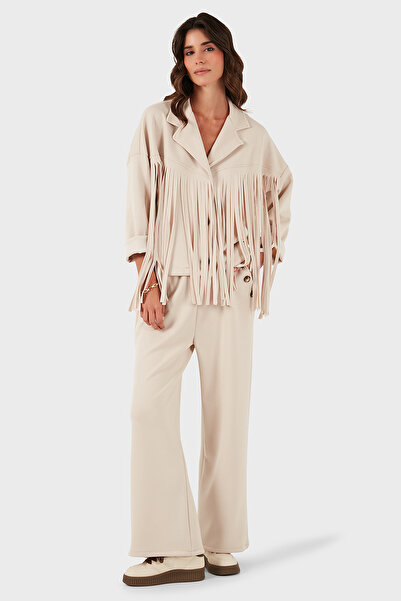 Via Dante Яке с редовна кройка, двуредно закопчаване и ресни JACKET 68821795