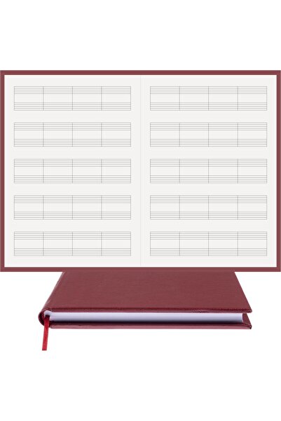 BİDEFTER Piano Notebook (No Key) 100% Handmade, Hand Stitched – 2026 Collection - Thermo Leather Bound - A/4