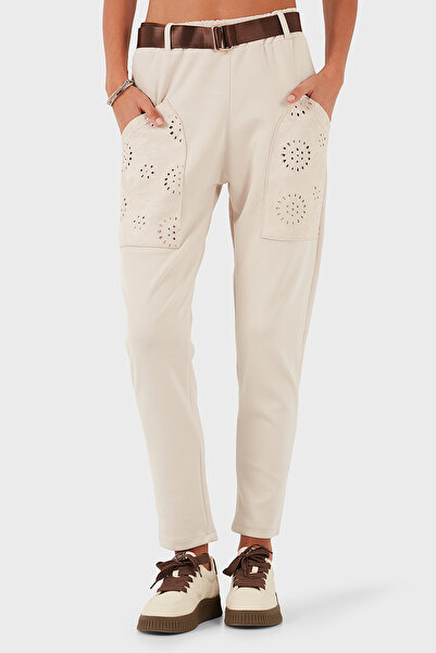 Via Dante Παντελόνι με κανονική εφαρμογή και λεπτομέρεια τσέπης στη μέση PANTOLON 69144030