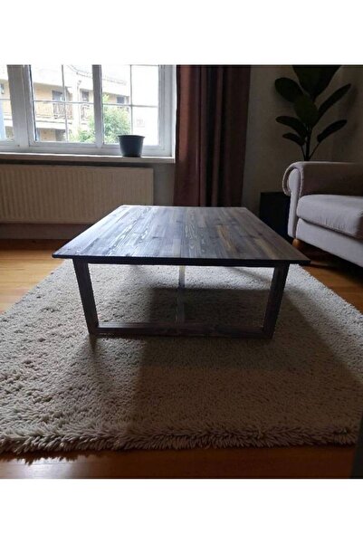 ElaWoodWorking MASİF AĞAÇ ORTA SEHPA 100cm X 100cm