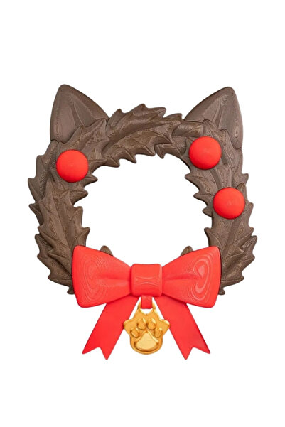 3dprototürk New Year Special - Cat Themed - 21 cm Wooden Textured Door Orname...