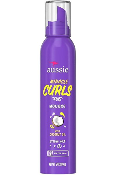 Aussie Miracle Curls Mousse, 6 oz (Maximum Hold)