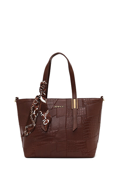 Derimod Women's Brown Long Strap Printed Shoulder Bag 25Wbd286314