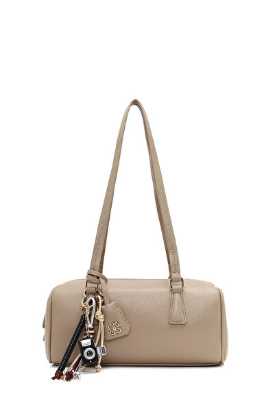 Derimod Women's Beige Shoulder Bag with Accessories 25Abd281618