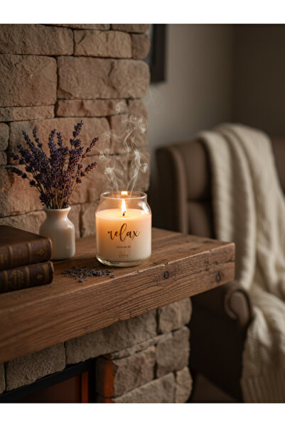Gloria Candle Relax - Lavender Air | Lavanta Kokulu Vegan Doğal Terapi Mum | ...
