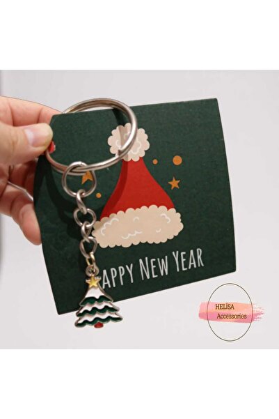 HELİSA ACCESSORİES سلسلة مفاتيح على شكل شجرة الصنوبر مع شخصية ييلباشي - هدية ...