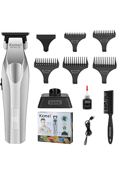 Kemei 3023-702 ماكينة قص الشعر واللحية، 9000 دورة في الدقيقة، ماكينة قص احترا...