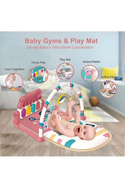 Arabest Three-in-one Multi-function Game Pad Pedal Piano Infant Learning Sensory Baby Toys Newborn Gifts