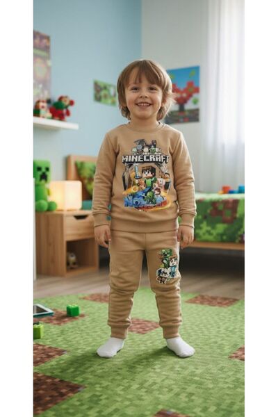 KOKOŞ BEBEK My Craft Boys' Tracksuit Set - Age 2/8 - 31559