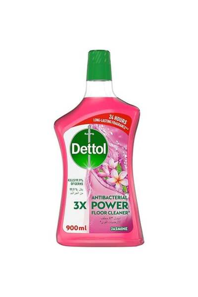 Dettol منظف الأرضيات القوي المضاد للبكتيريا، برائحة الياسمين، 900 مل