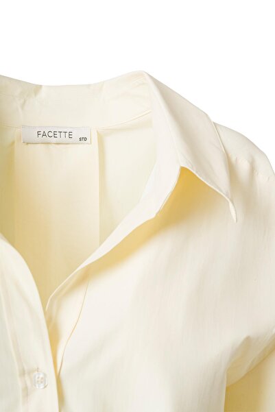 FACETTE Yellow Oversize Poplin Shirt