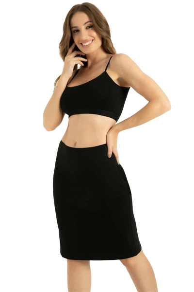 HRN Textile Μίντι φούστα από μπαμπού (Q-En 300)