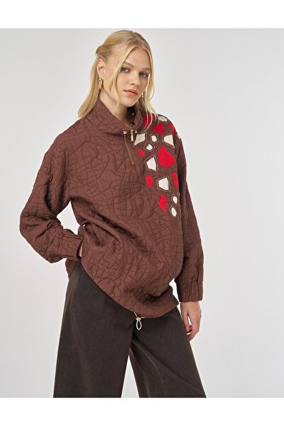 Kayra Suede Vest with Stitching Detail Black