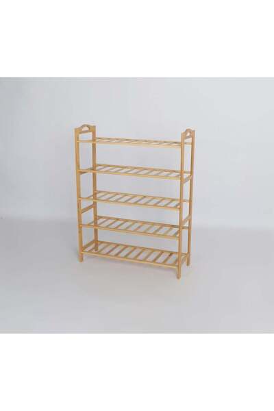 Palma homez Natural Wood 5-Tier Shoe Rack