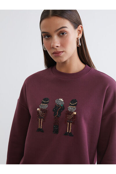 LC Waikiki Tunica groasă pentru femei brodate tricou