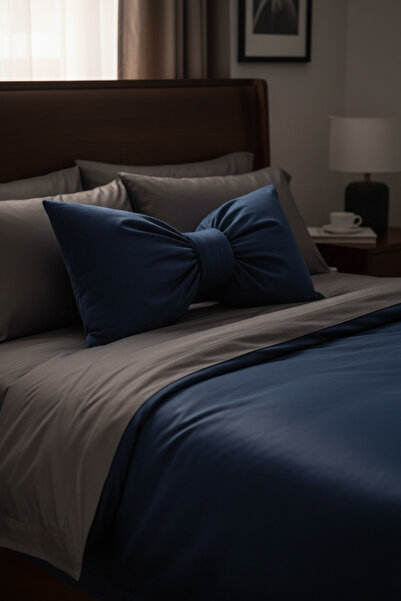 canbow وسادة زخرفية كبيرة الحجم بتصميم فيونكة، وسادة قماشية مزينة بفيونكة مع حشوة داخلية