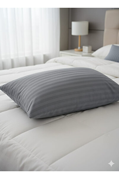 Alpateks Home غطاء وسادة من الساتان المخطط مقاس 50 × 70 سم، عبوة من قطعتين