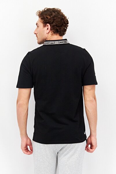 Puma x Porsche Design Men Sportswear Fit Outdoor Short Sleeve Polo Shirt, Black