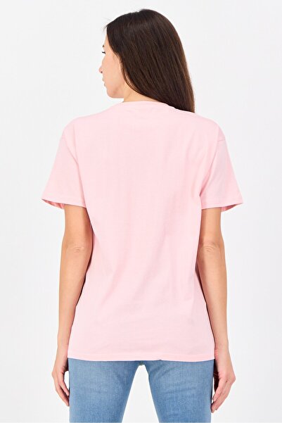 Disney Women Crew Neck Short Sleeve Mickey And Friends T-shirt, Pink