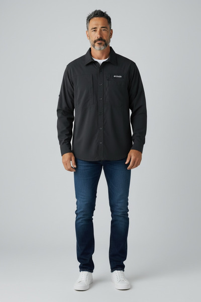 Butik Comfortable Fit Quality Transitional Full Stretch Fabric Very Flexible Double Pocket Shirt