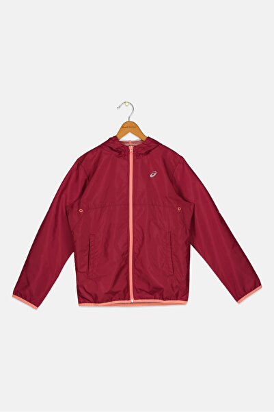 Asics Kids Girl Hooded Outdoor Jacket, Dark Purple