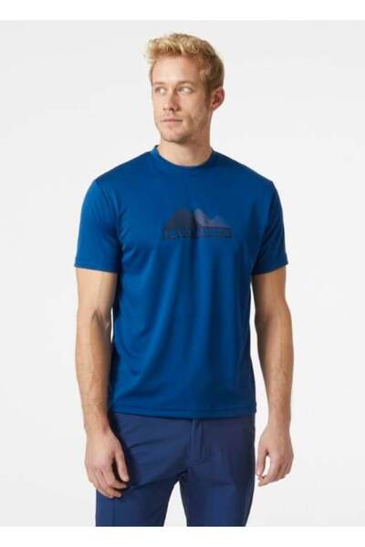Helly Hansen Tech Graphic Men's Navy Blue Round Neck T-Shirt