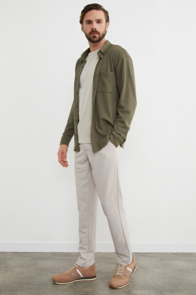 Fulla Moda Jacquard Single Pocket Shirt