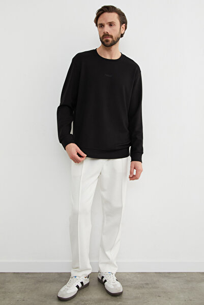 Fulla Moda Basic Crew Neck Modal Fabric Sweatshirt