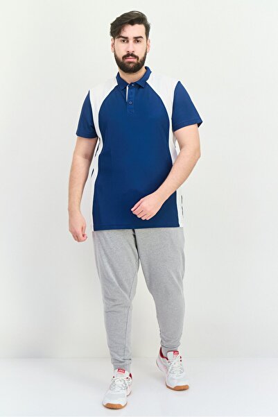 Puma Men Sportswear Fit Short Sleeves Training Polo Shirt, Teal Blue/White