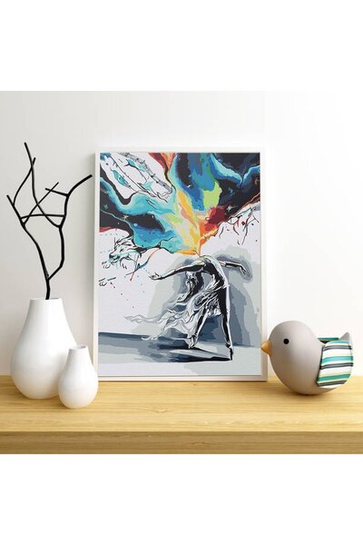 Pictorul Fericit Dancing With Fire - Pictură pe numere