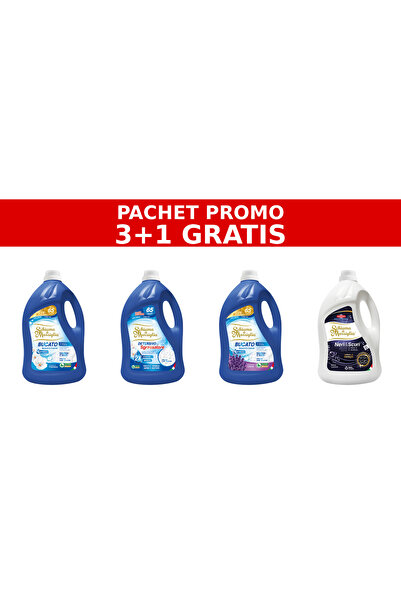 Schiuma di Marsiglia PACHET PROMO 3+1 – FIORI BIANCHI, DEGRESANT, LAVANDA, NERI & SCURI – 4 x 5L