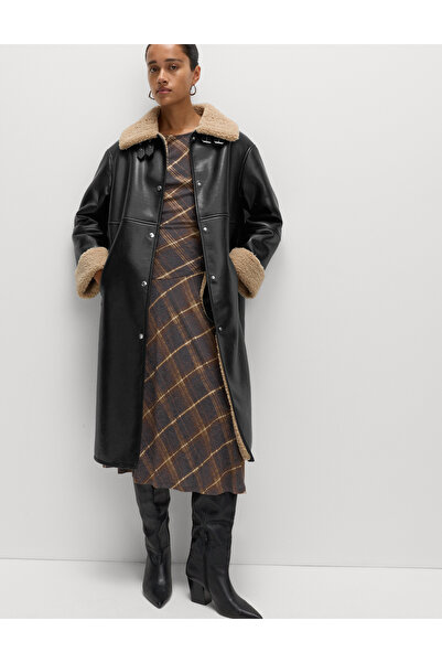 Marks & Spencer Uzun Suni Deri Ceket