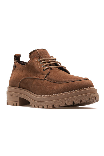 Mammamia Жіночі шкіряні лофери для щоденного носіння 25k D25ka-3290 Z Горіховий нубук