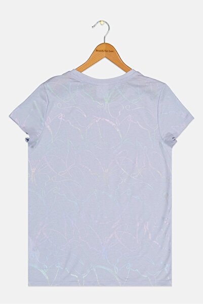 Puma Kids Girl Sportswear Fit Short Sleeve Outdoor Top, Lavender