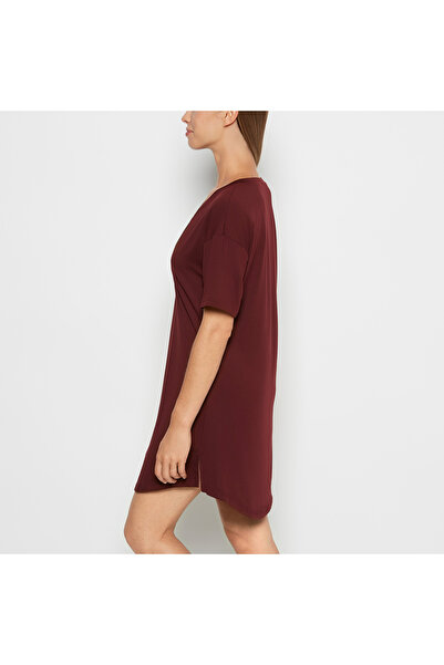 La senza Brushed Jersey Sleep Shirt in Russian Ruby