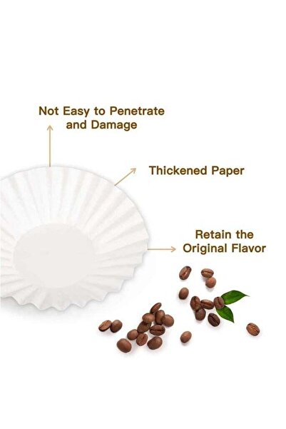 Liying 1-2 Cup Coffee Filters 50 Count - Disposable, Compatible with Kalita Wave 155