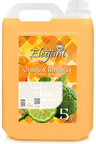 AFS Elegant سائل غسيل اليدين الأنيق - عبوة إعادة تعبئة - 5 لتر - برتقال وبرغم...