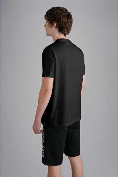 PAUL&SHARK MEN'S KNITTED T-SHIRT C.WCOTTON