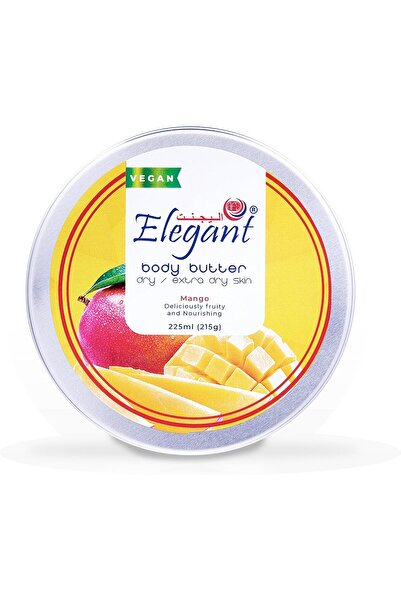 AFS Elegant زبدة الجسم الأنيقة بالمانجو - 225 مل - مرطبة ومرطبة - نباتية وخالية من القسوة