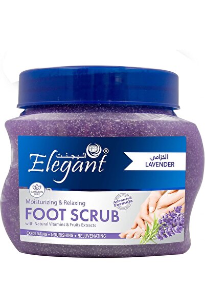 AFS Elegant مقشر القدمين الأنيق برائحة اللافندر - 500 غرام - مقشر طبيعي يساعد...
