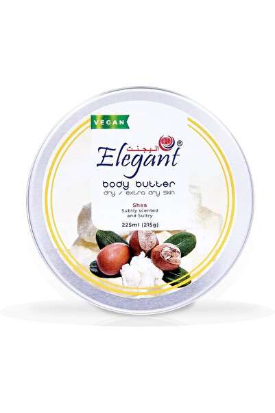 AFS Elegant زبدة الجسم الأنيقة بزبدة الشيا - 225 مل - مرطبة ومرطبة (نباتية - ...