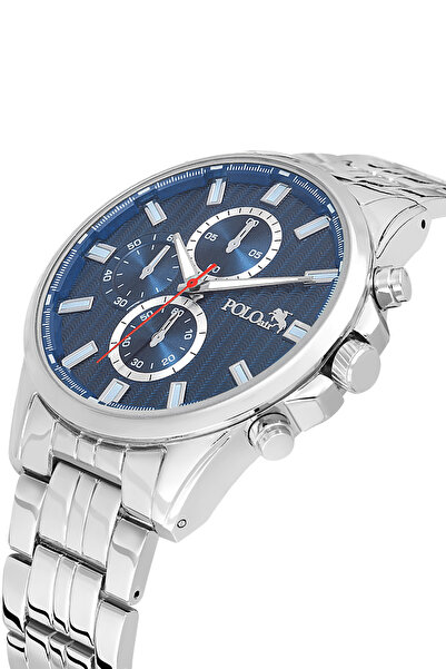 Polo Air Erkek Kol Saati Gümüş Lacivert Renk PL-7035E2x