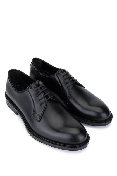 Tamer Tanca Erkek Hakiki Deri Siyah Antik Klasik Ayakkabı