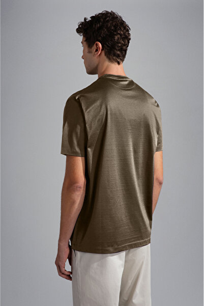 PAUL&SHARK MEN'S KNITTED T-SHIRT C.WCOTTON