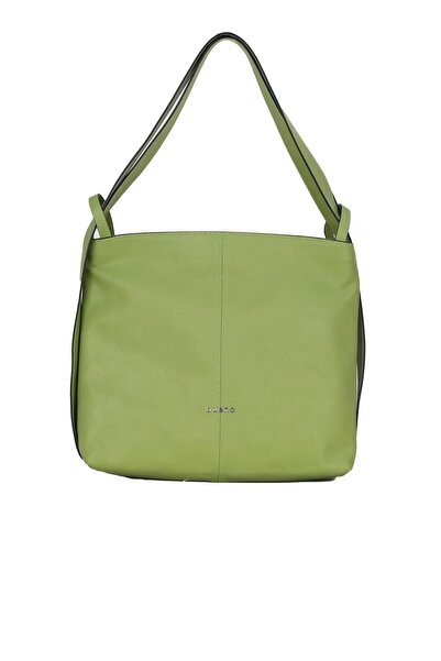 Bueno Shoes Green Mlc Leather Women's Shoulder Bag 01Wbu1971