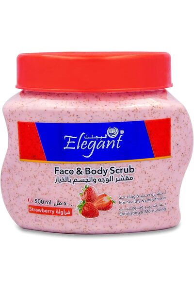 AFS Elegant مقشر الوجه والجسم الأنيق برائحة الفراولة الحلوة - 500 مل