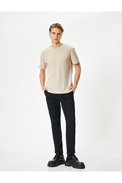 Koton Chino Pants Slim Fit Button Pocket Detail